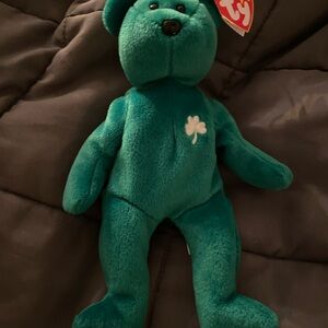 Erin 1997 TY Beanie Baby Green Bear Plush Toy